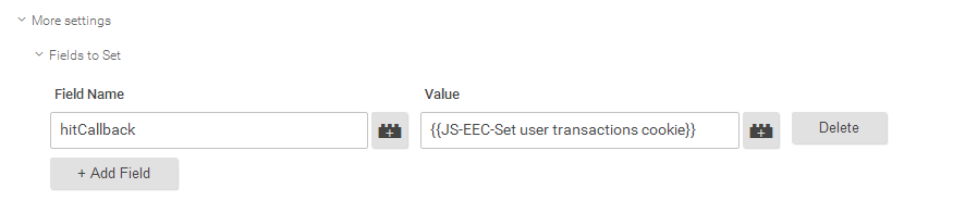 hitCallback en etiqueta
